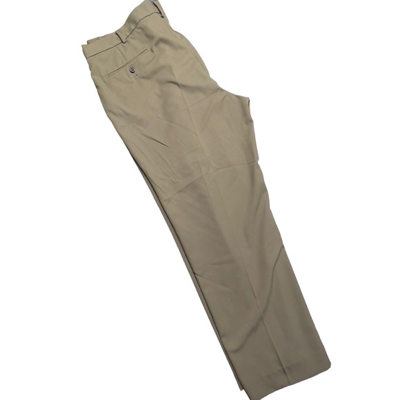 Dockers D3 Pants Mens 42x30 Brown Polyester Casual Chino Dressy Work Meetings - Picture 2 of 15